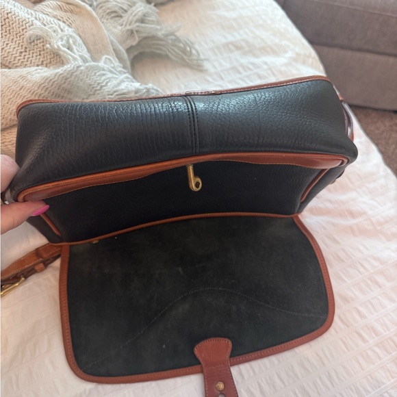 Dooney & Bourke Navy and Tan Leathee Crossbody Bag - Picture 12 of 12